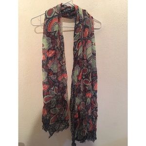 Green/Orange/Grey (Nomadic Floral) Scarf